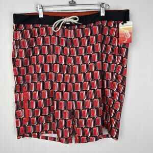 NWT - Tommy Bahama Men’s Size 36 Board Shorts‎ Swim Suit Trunks Waikiki Red